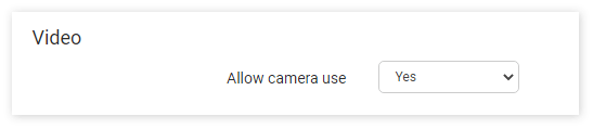 Virtual classroom advanced settings: Video mosaic settings