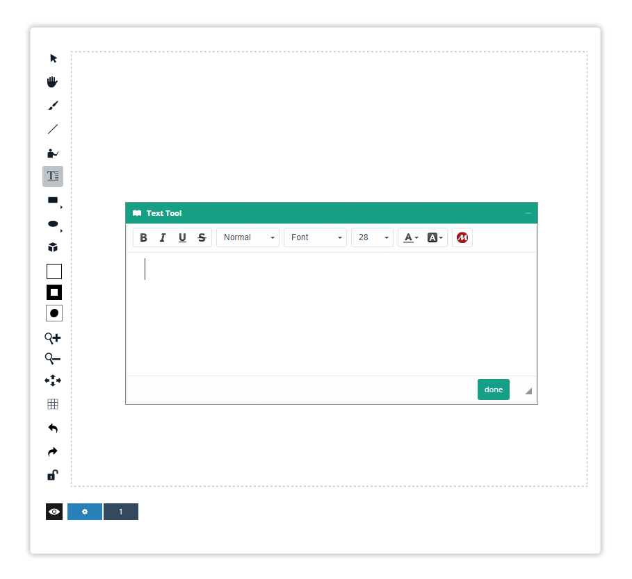 Virtual Classroom Online Whiteboard Tools Use the Text too to write on the board