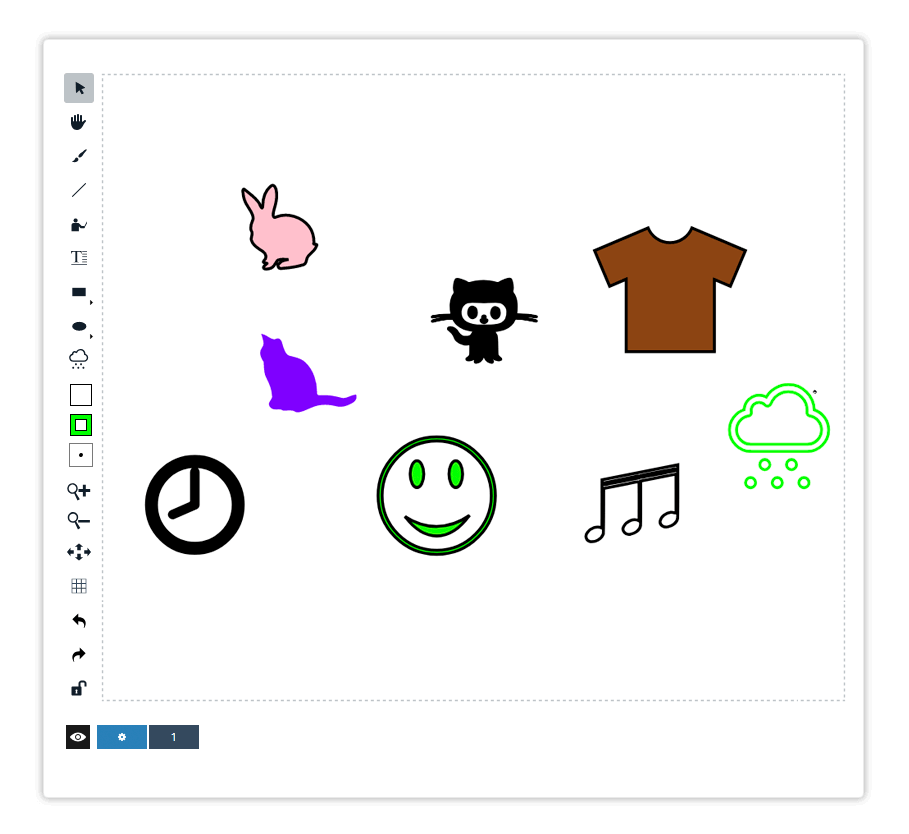Virtual Classroom Online Whiteboard Tools Select a pre-defined element from the Shape Library
