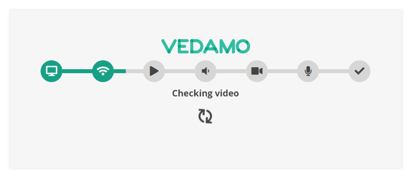 Virtual Classroom – System Check: Video Check