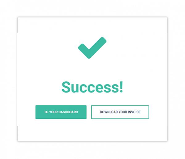 Success ! You have successfully completed your payment