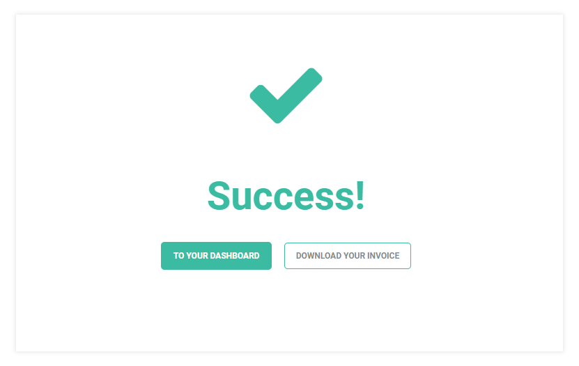 Success ! LMS Billing and Upgrade: You have successfully completed your payment