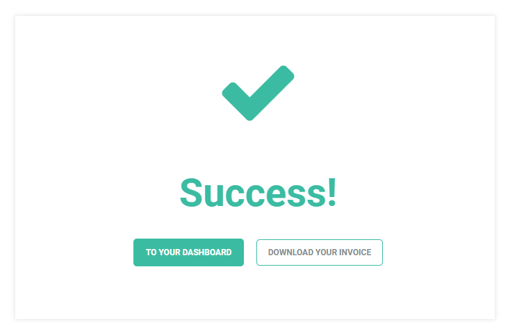 Virtual Classroom - Billing and Upgrade Virtual Classroom - Billing and Upgrade: Successful purchase and upgrade