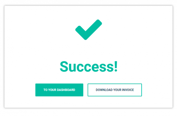 Virtual Classroom - Billing and Upgrade Successful purchase and upgrade