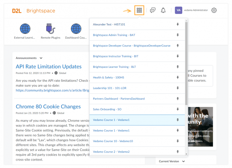 How to integrate Vedamo Virtual Classroom with Brightspace by D2L | VEDAMO