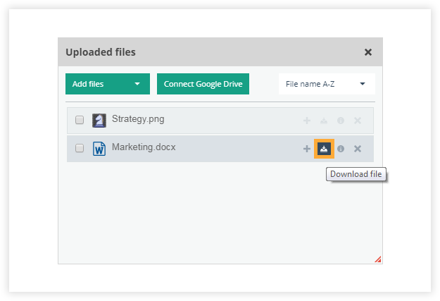 You and your students (if given the permission) can download every file which has been uploaded in the Virtual Classroom