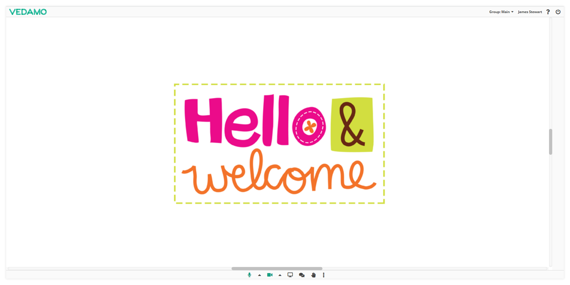 Online Whiteboard Settings: Online Whiteboard Settings: Simple mode example