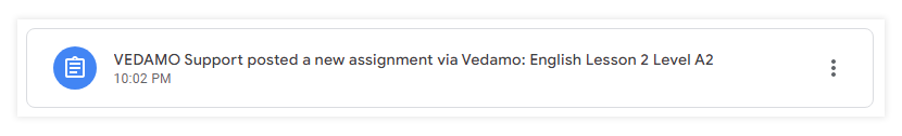 Creating Schedules for Virtual Classrooms: Google Classroom assignment