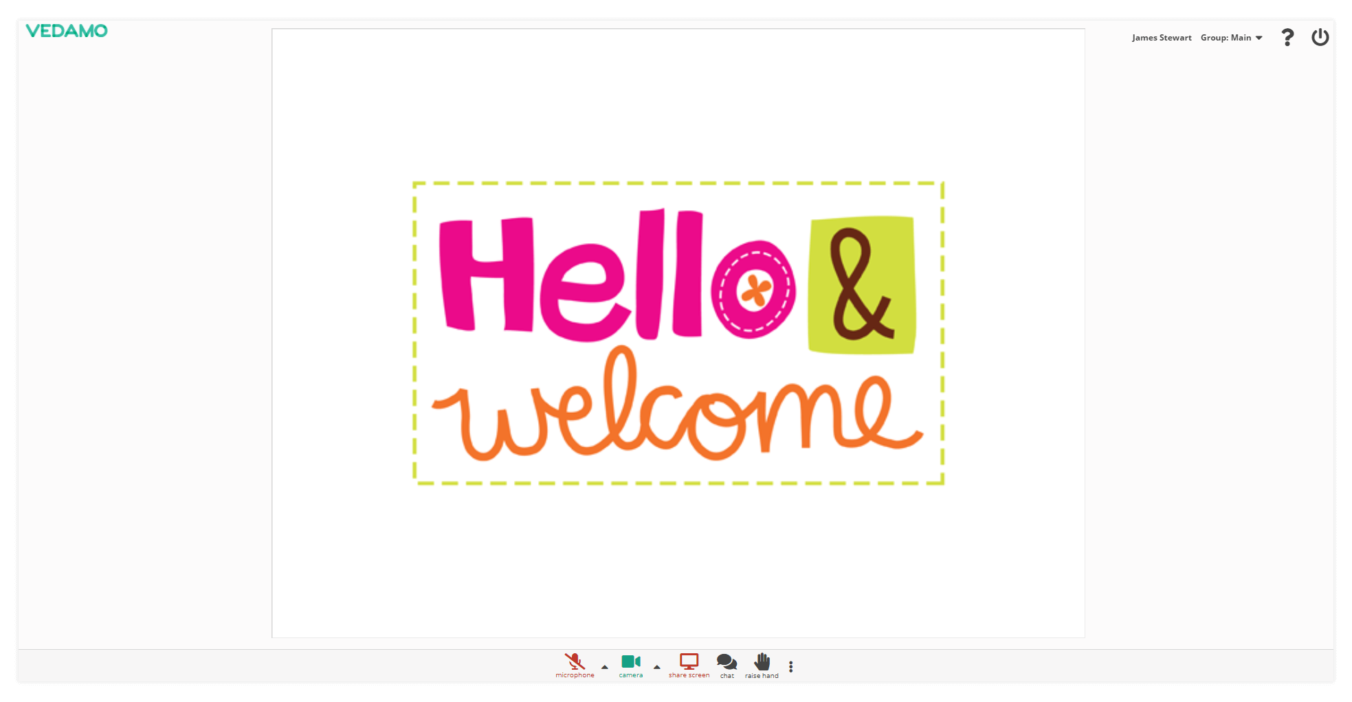 Online Whiteboard Settings: Online Whiteboard Settings: Simple mode example