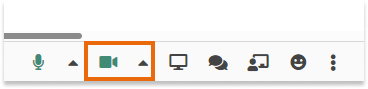 Camera Controls in the virtual classroom: Enabled Camera
