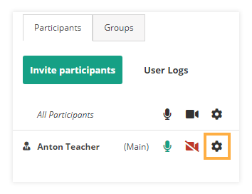 Sound Controls in the virtual classroom: Participants Settings Sound Controls in the virtual classroom: Participants Settings