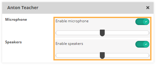 Sound Controls in the virtual classroom: Participant individual settings Sound Controls in the virtual classroom: Participant individual settings