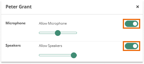 Sound Controls in the virtual classroom: Participant individual settings Sound Controls in the virtual classroom: Participant individual settings