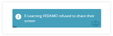 Notification when a participant refuses the screen share request from the host Notification when a participant refuses the screen share request from the host