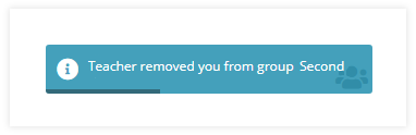 When a participant is removed from a group When a participant is removed from a group