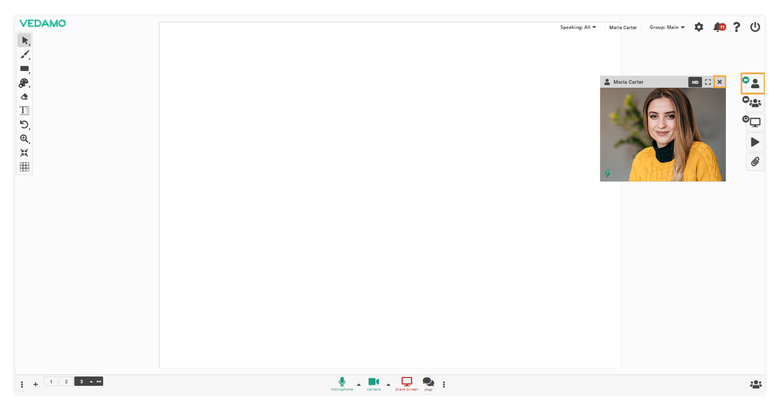Video Boxes Settings: Host can close the window but every participant can open it afterwards Video Boxes Settings: The host can close the window but every participant can open it afterward