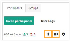 Participant Controls in the Virtual Classroom: Control All Participants Menu Participant Controls in the Virtual Classroom: Control All Participants Menu