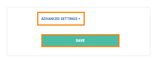 Permanent Links in the VEDAMO platform: Advanced settings option and Save button
