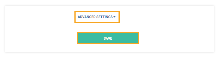 Permanent Links in the VEDAMO platform: Advanced settings option and Save button