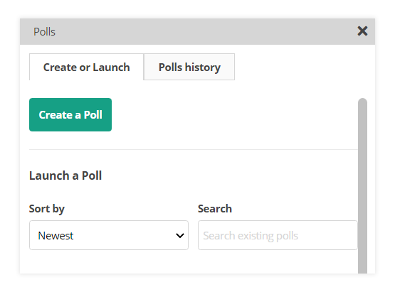 Polls in the Virtual Classroom and the LMS: How to create a poll inside the Virtual Classroom