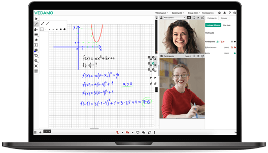 Interaktive Schreibwand - laptop
