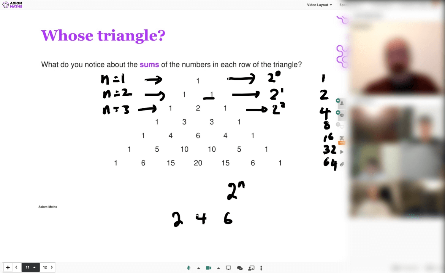 vedamo virtual classroom and axiom math
