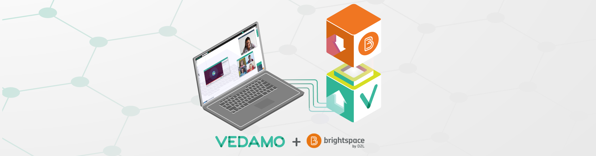 VEDAMO Virtual Classroom integrated with Brightspace D2L