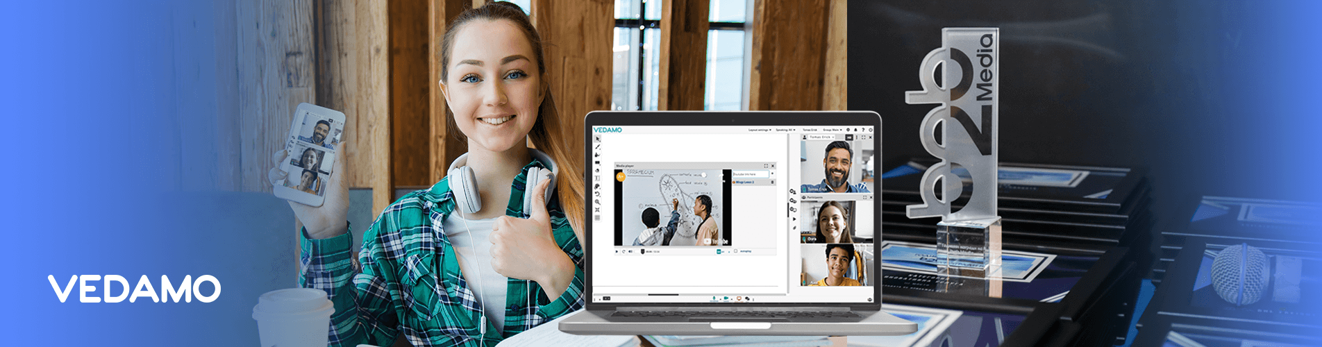 VEDAMO Virtual Classroom and b2b Media Awards 2022