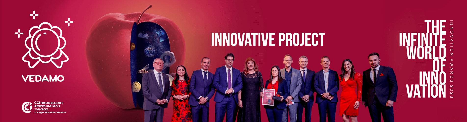 VEDAMO is the winner in the Innovative project category at the CCIFB Awards 2023