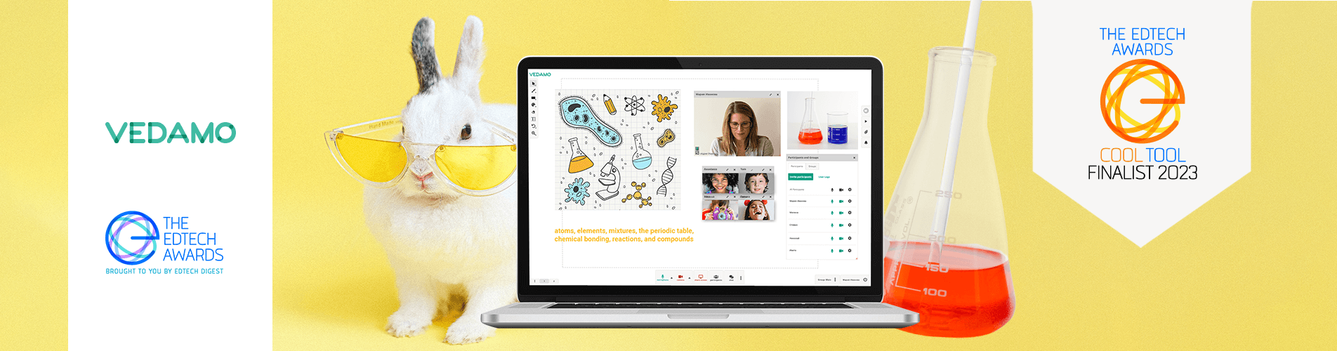 Yes, we are a COOL TOOL! VEDAMO is a finalist at EdTech Awards 2023